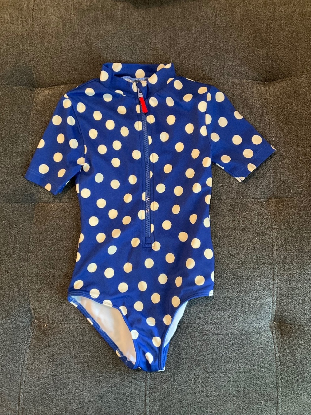 EUC Mini Boden Polka Dot Swimsuit Size 6-7 Years